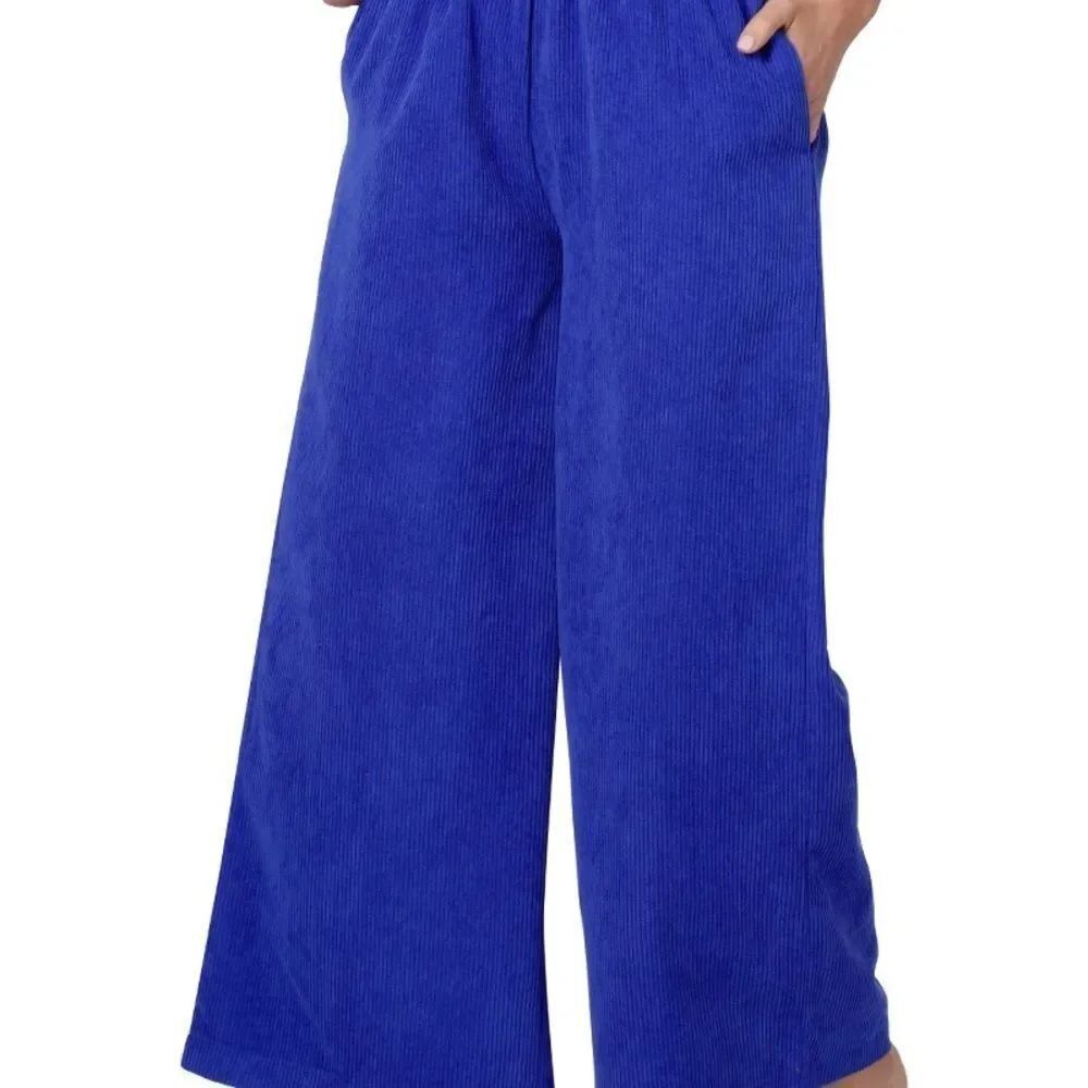Zenana Bright Blue Wide-Leg Corduroy Pants
STYLE:QP-1162D4
